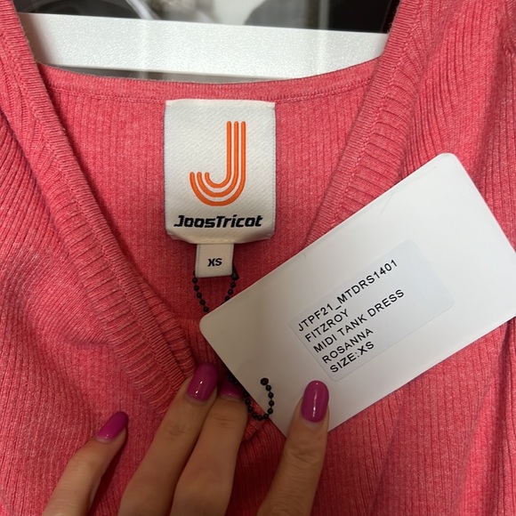 JoosTricot Rosanna Ribbed Midi Tank Dress *NWT* - Picture 11 of 16